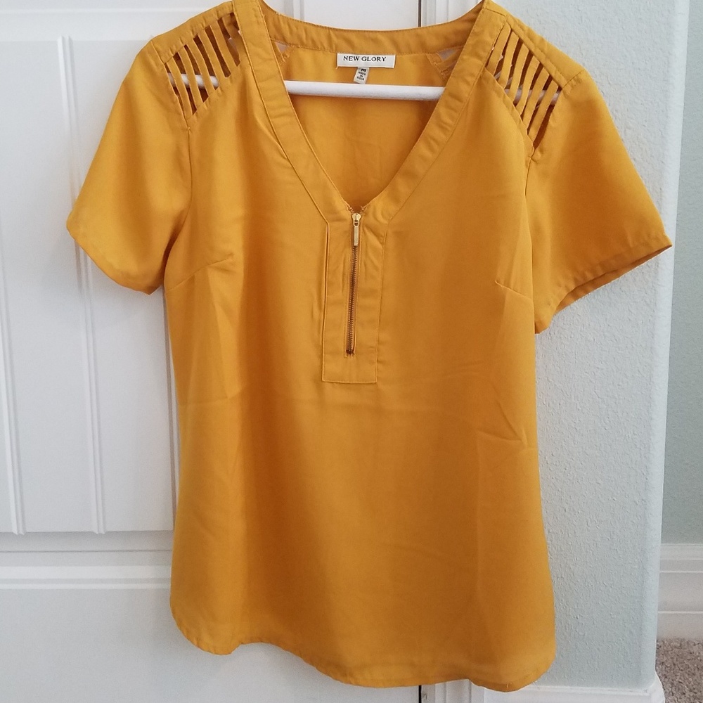 Mustard Yellow Blouse